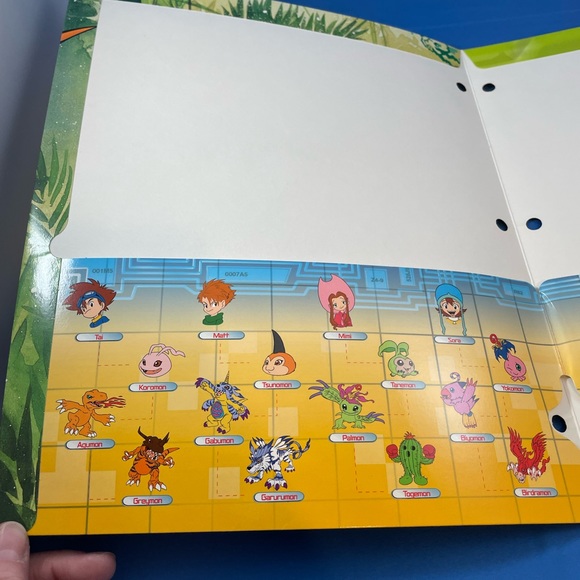 VTG Y2K Digimon 3-hole pocket folders - set of 2 - Picture 9 of 11
